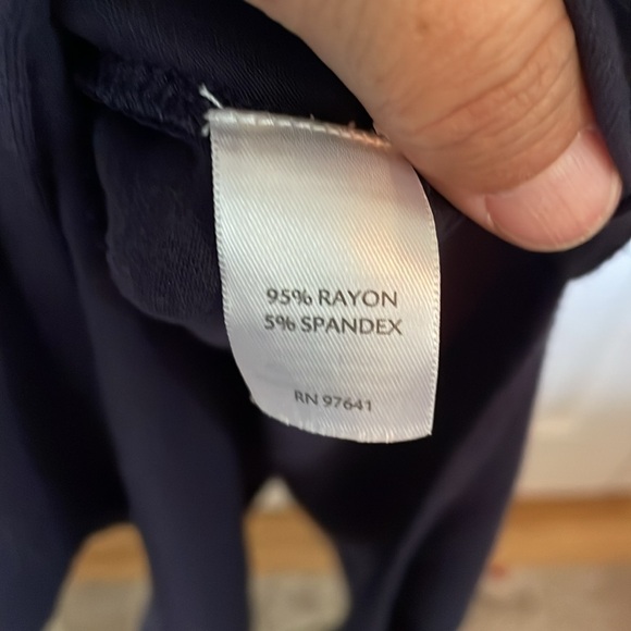 Women’s MP J.Jill maxi dress navy tank lightweight flowy side split on left calf - Picture 4 of 10